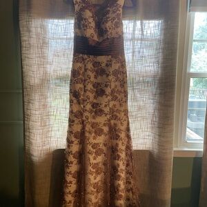 Floral Embroidered Gown